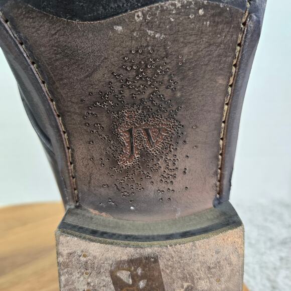 John Varvatos Mens 13 Gray Leather Casual Daily Handmade in Italy Chukka Boots main image 7